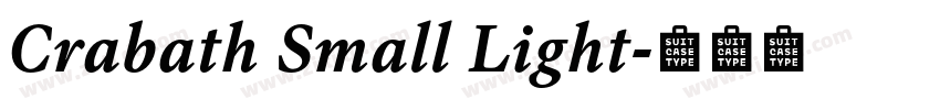 Crabath Small Light字体转换